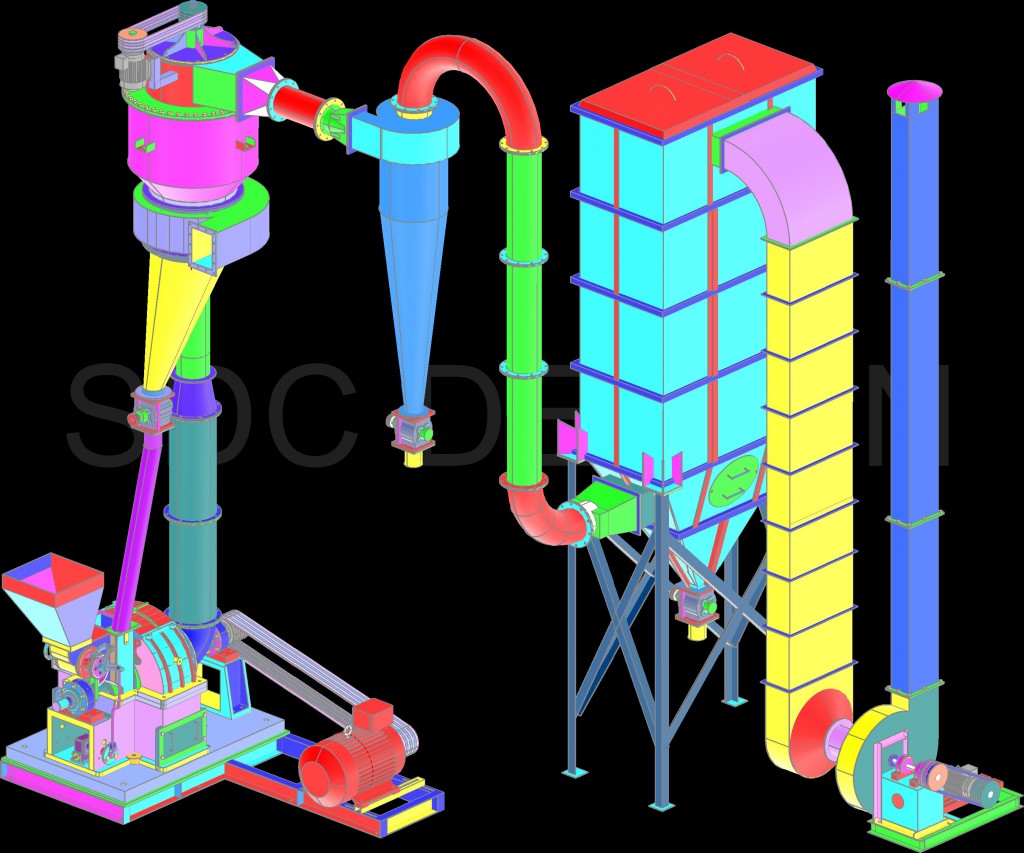 SINGHASINI ULTRAFINE PULVERISER WITH MICRON CLASSIFIER